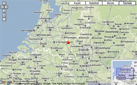 kaart grens nederland duitsland